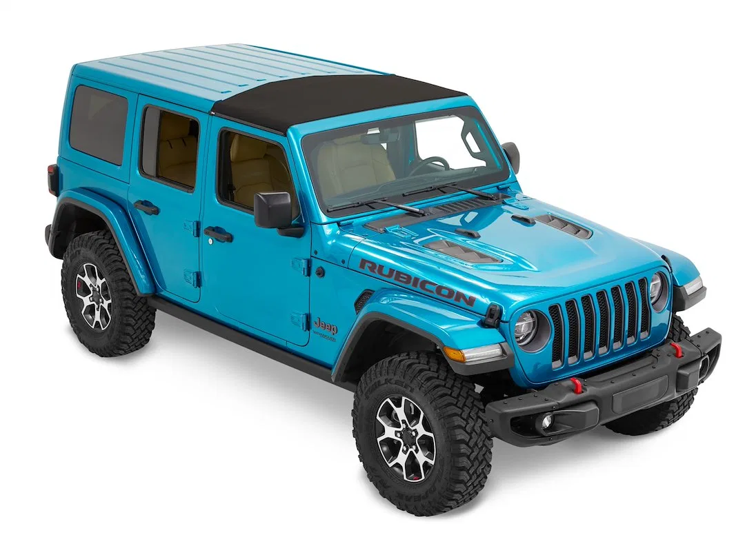 52454-17 – BESTOP Soft Top, Replaces Freedom Top Panels Black Twill Single Panel Covering Driver and Passenger Sides ...